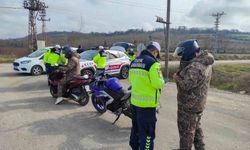 Sinop'ta motosiklet kullanıcılarına yönelik yoğun denetim