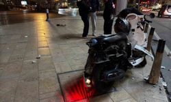 Şişli'de bir sürücü, genç kızı korumak isterken bariyerlere çarptı