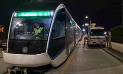 Son yeni tramvay raylara yerleştirildi