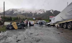 Tatvan'da tır ve otomobil çarpıştı: 2 ölü, 1 yaralı