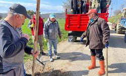 Tokat'taki köy halkı 5 kilometrelik yolu birlikte yeniledi