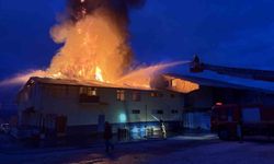 Tosya'da fabrika yangını