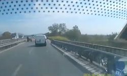 Trafikte bir tehlike daha: Ters yönden gelen at arabası