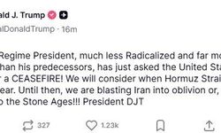 Trump: 'İran'ın yeni hükümetinin lideri, ABD'den ateşkes istedi'