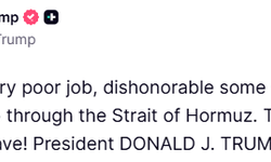 Trump'tan İran'a Hürmüz Boğazı uyarısı