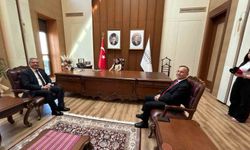 Vali Kemal Çeber, Eylül Lina Yıldız'a koltuğunu devretti