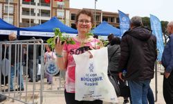 Yazlık fideler Aydın'ın ilçelerinde vatandaşlara sunuldu