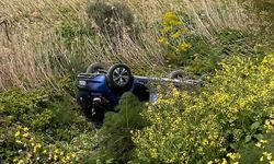 Yoldan çıkan otomobil kaza yaptı: 3 yaralı