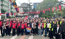Alparslan için gökyüzüne balonlar bırakıldı