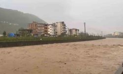 Araklı ilçesinde etkili yağışlar felaket yarattı