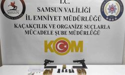 Atakum'da düzenlenen operasyonda silah ve uyuşturucu bulundu