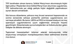 DMM, TFF'nin İstiklal Marşı uygulamasını kaldırdığı iddialarını yalanladı