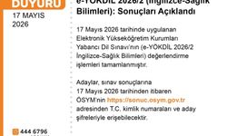 e-YÖKDİL 2026/2 sonuçları duyuruldu