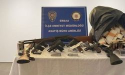 Erbaa'da ruhsatsız silah operasyonunda büyük yakalama