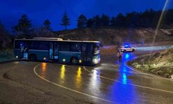 Kayseri'de alkollü sürücü çaldığı otobüsle kaza yaptı
