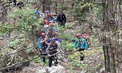 Kazdağları'nda 100 kişilik ekipten zorlu kurtarma operasyonu