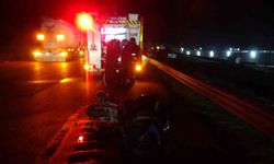 Motosiklet ve kamyonet çarpıştı: 1 kişi ağır yaralı