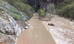 Munzur Nehri taştı, Ovacık kara yolunda görüntü şaşırttı