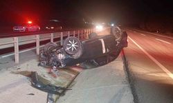 Tekirdağ'da otomobil devrildi: 1 kişi yaralı