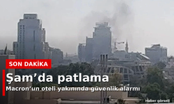 Macron’un Suriye ziyaretinde şok gelişme: Şam’da patlama sesleri