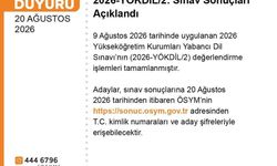 2026-YÖKDİL/2 sınav sonuçları duyuruldu