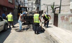 Akdeniz'de yol onarım çalışmaları hız kesmeden sürüyor