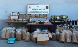 Aksaray'da 750 bin liralık kaçak tütün operasyonu