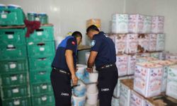 Aksu'da 15 ton tarihi geçmiş süt ürünleri bulundu