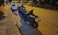 Alkollü motosiklet sürücüsünün kaza sonucu 2 kişi yaralandı