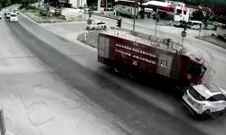 Amasya'da yangın söndürmeye giden itfaiye aracı kaza yaptı