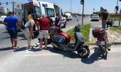 Antalya'da motosiklet kazası: Sürücü yaralandı
