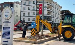 Araban'da trafik güvenliği için ışıklandırma çalışmaları başladı