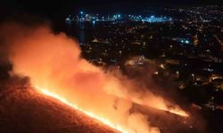 Aşıklar Tepesi'nde yangın paniği: Alevler gökyüzünü aydınlattı