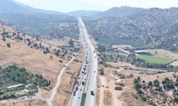 Aydın-Muğla Karayolu'nda peş peşe kazalar trafiği felç etti