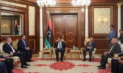Bakan Fidan, Libya Başkanlık Konseyi Başkanı el-Menfi ile Trablus'ta buluştu