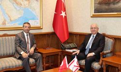 Bakan Güler, KKTC Dışişleri Bakanı Ertuğruloğlu ile Ankara'da buluştu