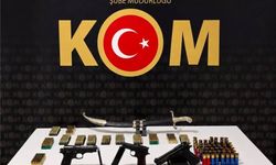 Bayburt'ta düzenlenen kaçakçılık operasyonunda silah ve 665 fişek ele geçirildi