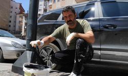 Belediye Beklentisi Yok, Direkleri Kendisi Boyadı