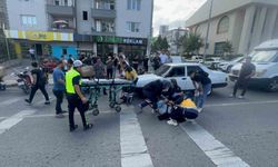 Bilecik'te motosikletin çarptığı yaya hastanelik oldu