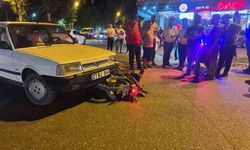 Birecik'te motosiklet otomobille çarpıştı, sürücü yaralandı