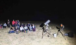 Bitlis'te uzay tutkunları gökyüzü gözlemi yaptı