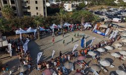 Bodrum'da plaj voleybolu coşkusu yaşandı