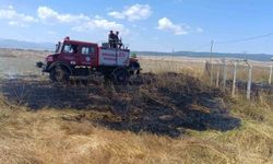 Bolu'da anız yangını itfaiye sayesinde kontrol altına alındı