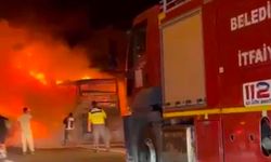 Bolu'da yolcu otobüsü alevlere teslim oldu