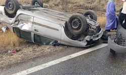 Burdur'da otomobil devrildi: 4 yaralı