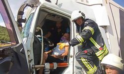 Burdur'da tır kazası: 1 kişi yaralandı