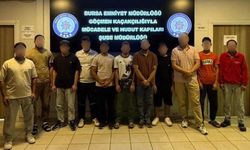 Bursa'da düzensiz göçmen operasyonu: 11 kişi yakalandı, 1 kişi gözaltında