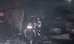 Bursa'da samanlık yangını, komşu evi tehdit etti