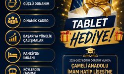 Çameli Anadolu İmam Hatip Lisesi, öğrencilere tablet ve burs desteği sunuyor