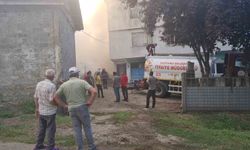 Çaycuma'da odunluk yangınına jandarma müdahale etti